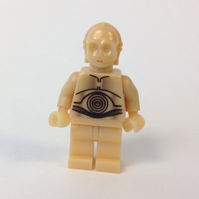 LEGO Minifigure -- C-3PO - Pearl Light Gold-Star Wars / Star Wars Episode 4/5/6 -- SW010 -- Creative Brick Builders